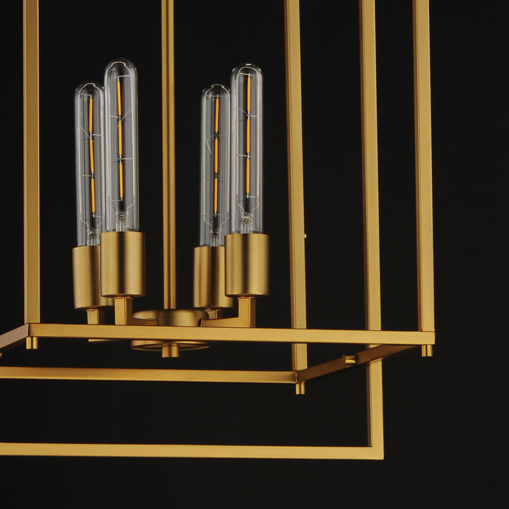 Gridline Large Pendant Natural Aged Brass alternate view
