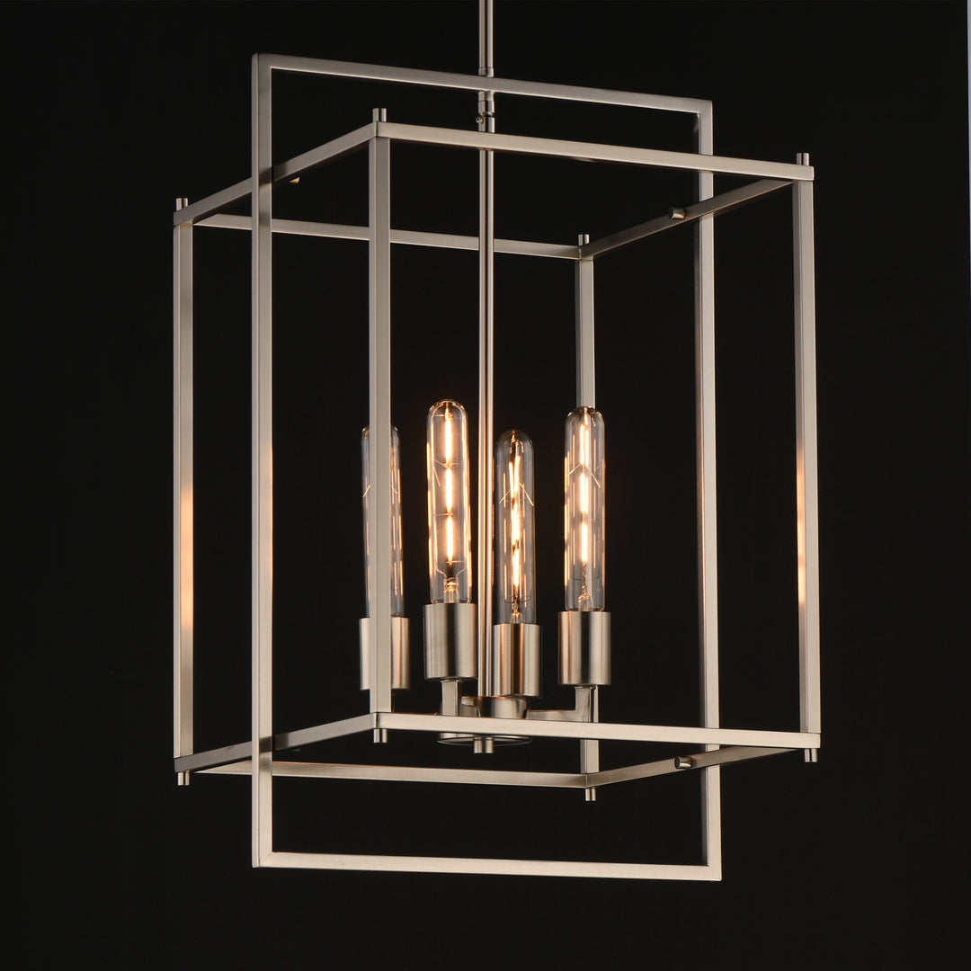Gridline Large Pendant Satin Nickel alternate view