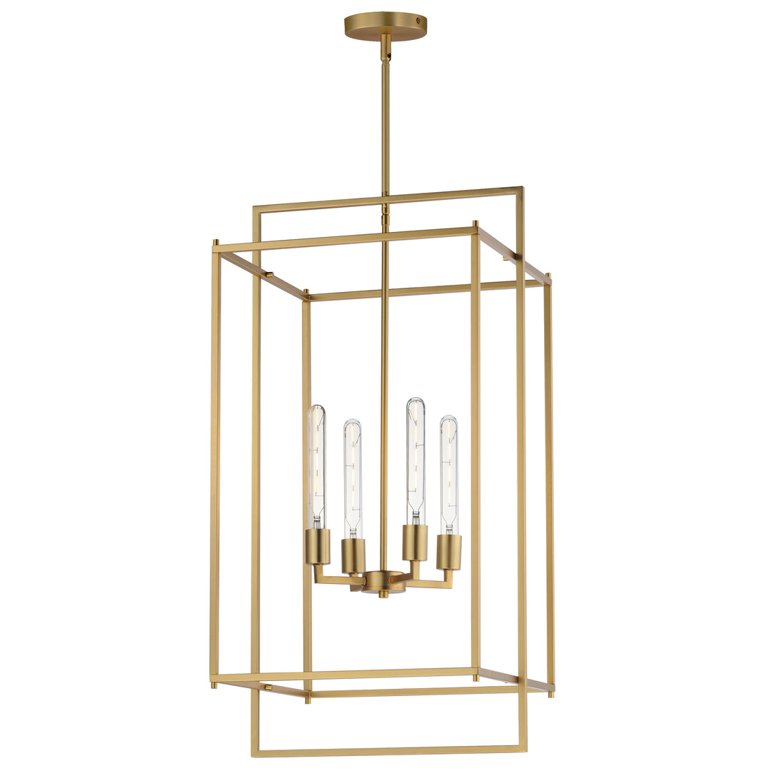 Gridline Extra Large Pendant Natural Aged Brass