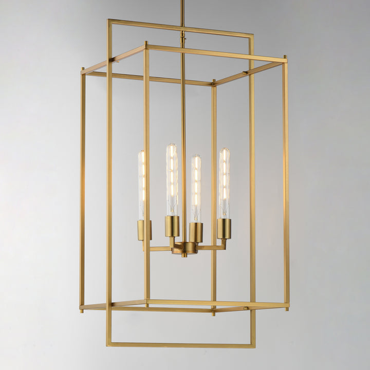 Gridline Extra Large Pendant Natural Aged Brass alternate view