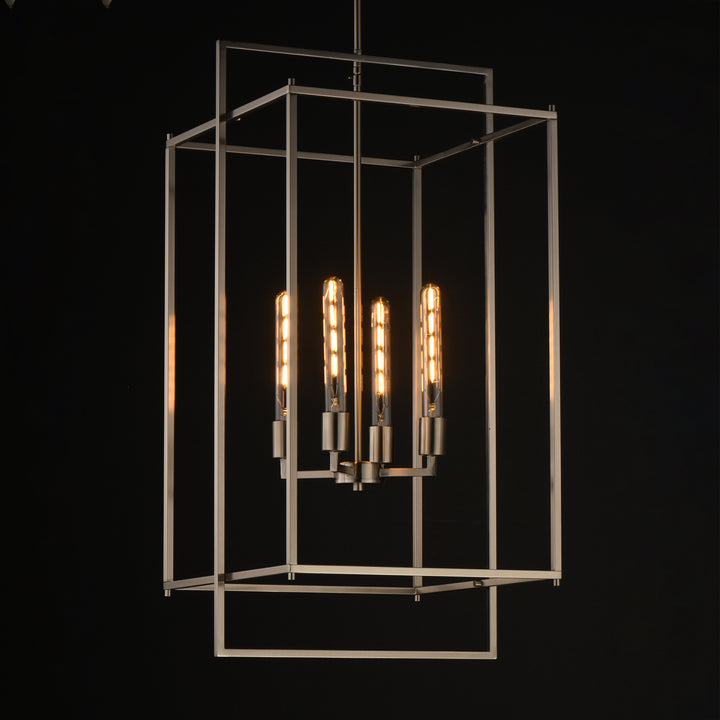 Gridline Extra Large Pendant Satin Nickel alternate view