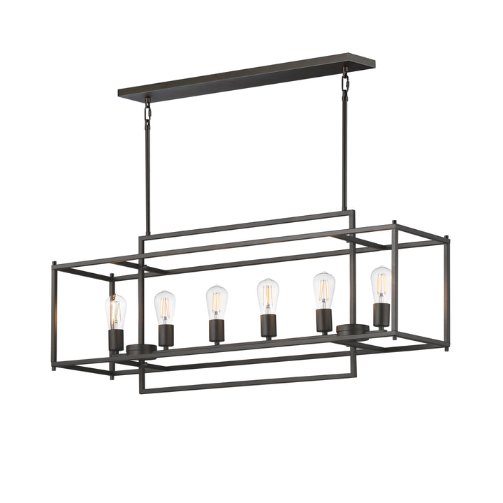 Gridline Linear Pendant Black