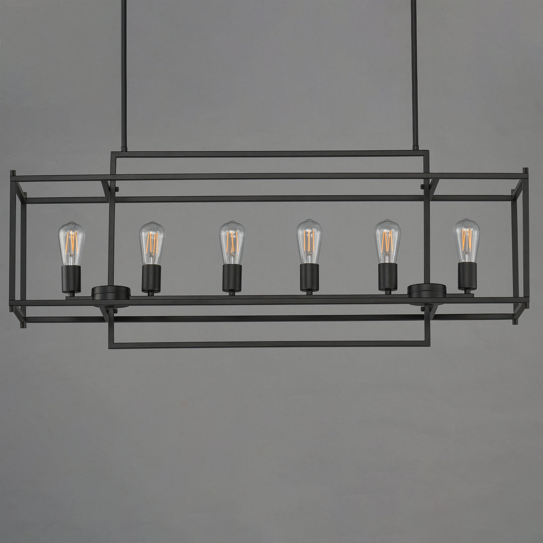 Gridline Linear Pendant Black alternate view
