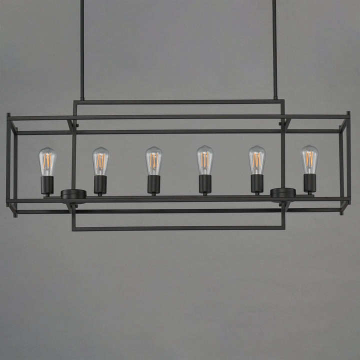 Gridline Linear Pendant Black alternate view