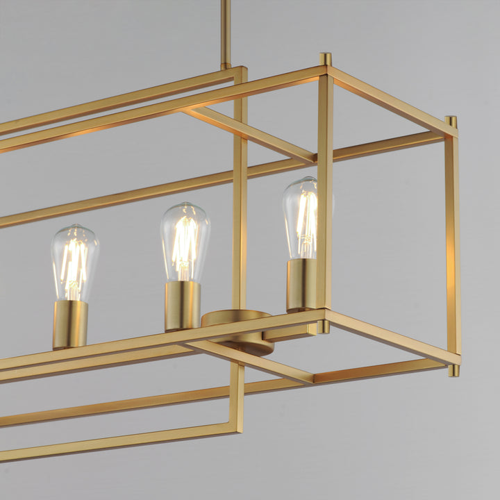 Gridline Linear Pendant Natural Aged Brass alternate view