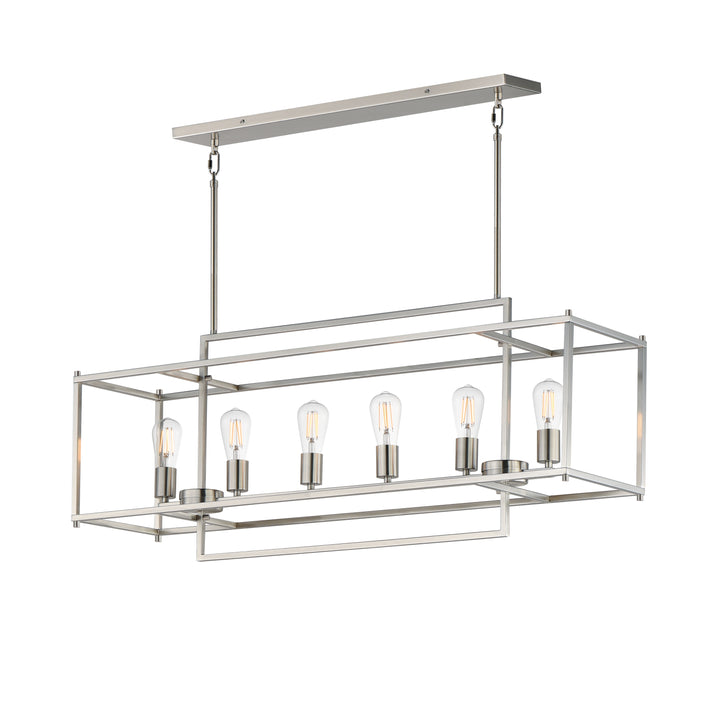 Gridline Linear Pendant Satin Nickel