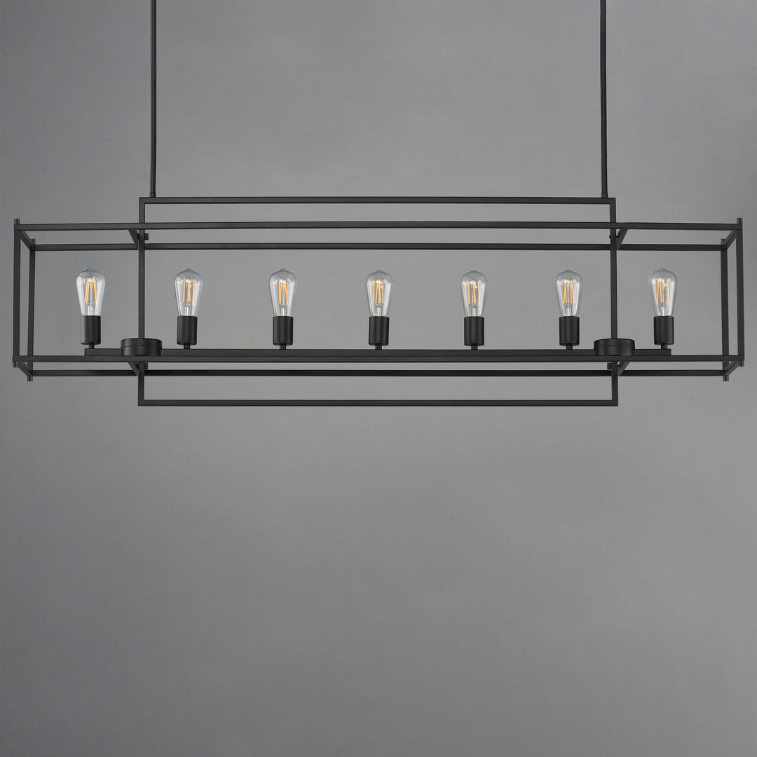 Gridline Linear Pendant Black alternate view