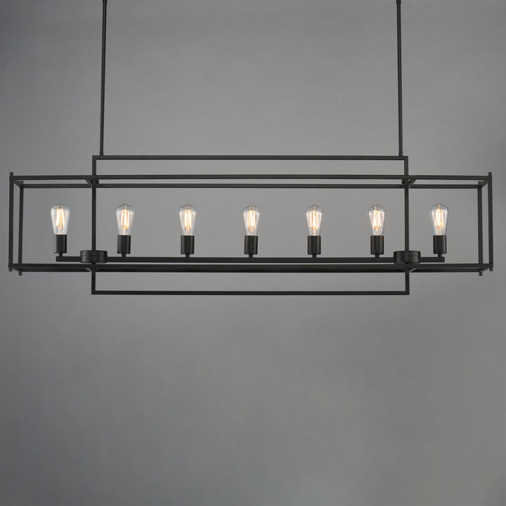 Gridline Linear Pendant Black alternate view