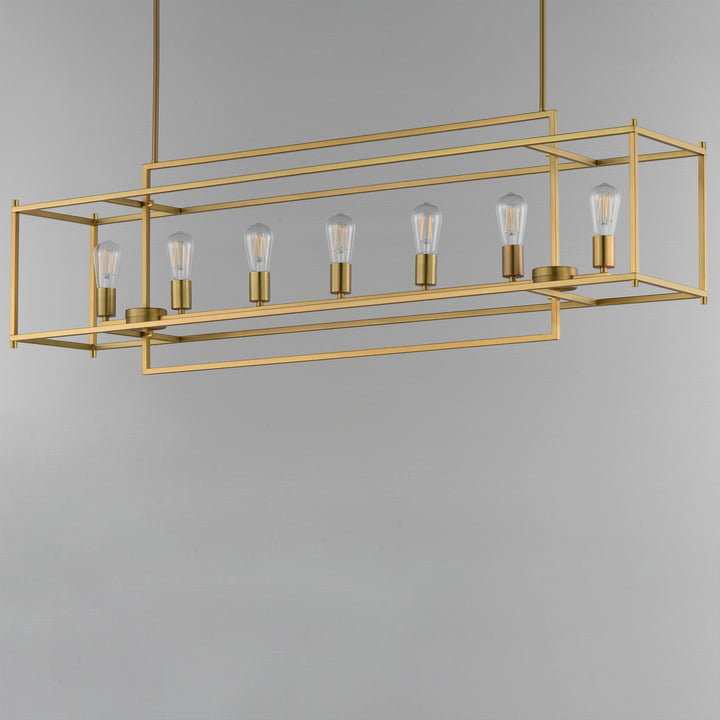 Gridline Linear Pendant Natural Aged Brass alternate view