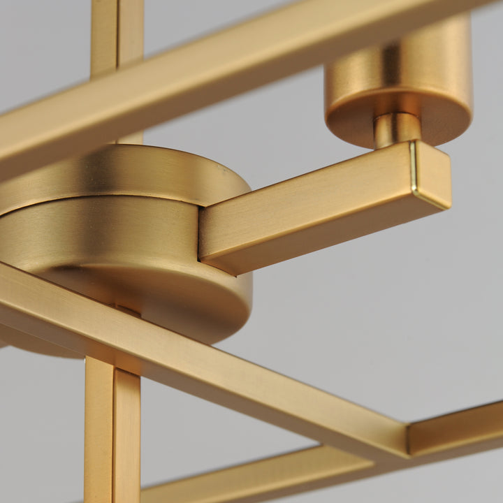 Gridline Linear Pendant Natural Aged Brass alternate view