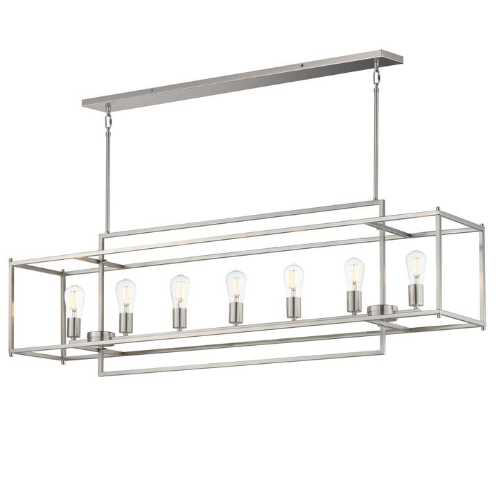 Gridline Linear Pendant Satin Nickel