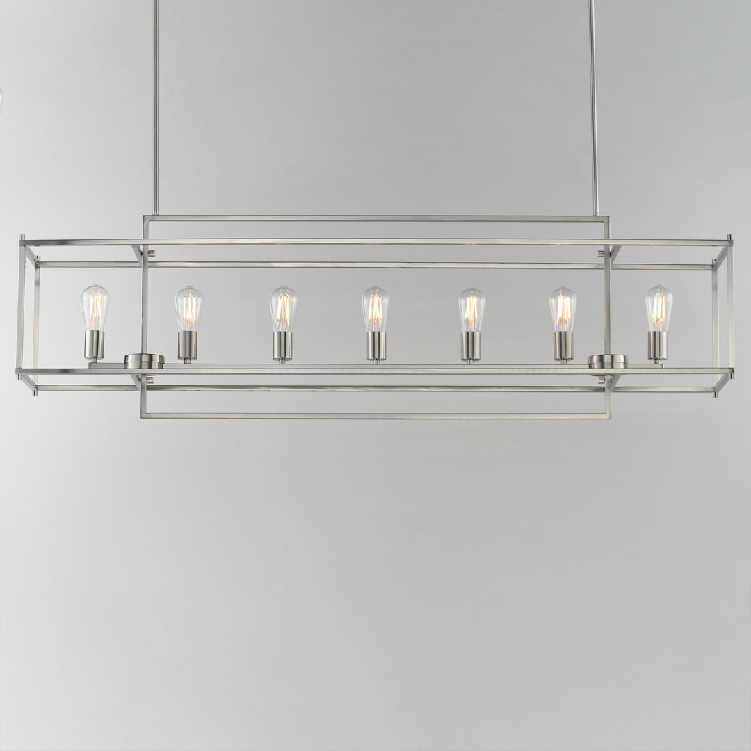 Gridline Linear Pendant Satin Nickel alternate view