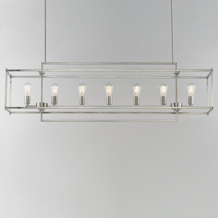 Gridline Linear Pendant Satin Nickel alternate view