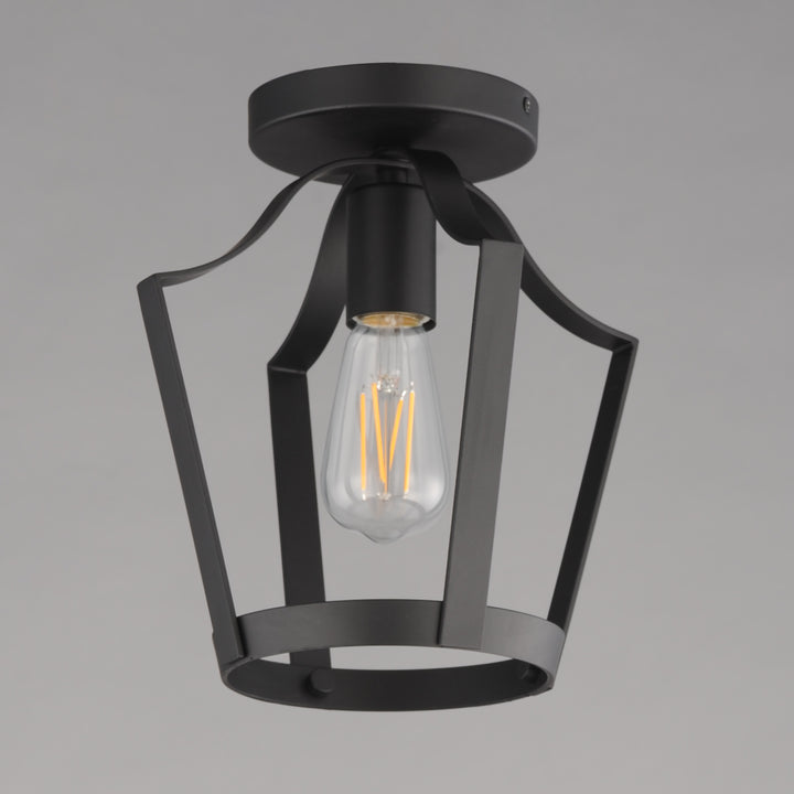 Arden Single Pendant / Semi Flush Black alternate view