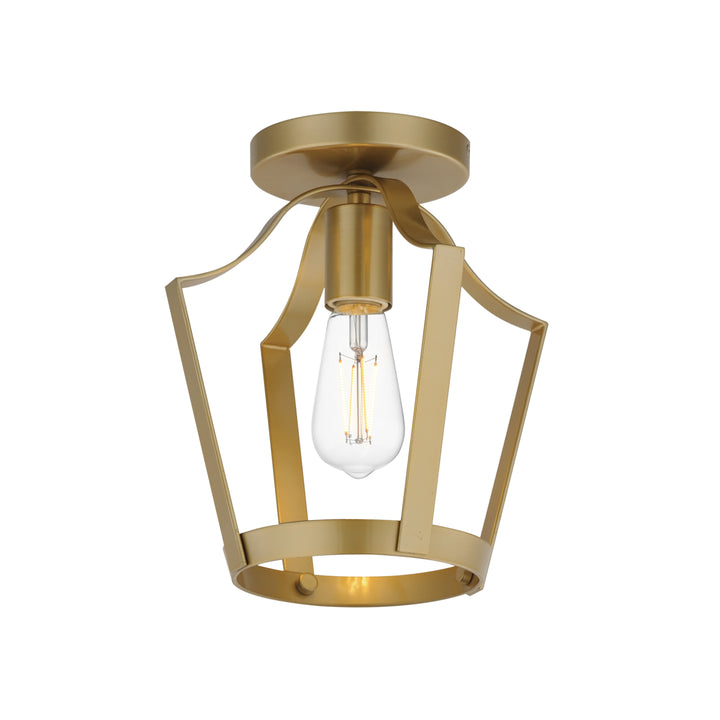 Arden Single Pendant / Semi Flush Natural Aged Brass