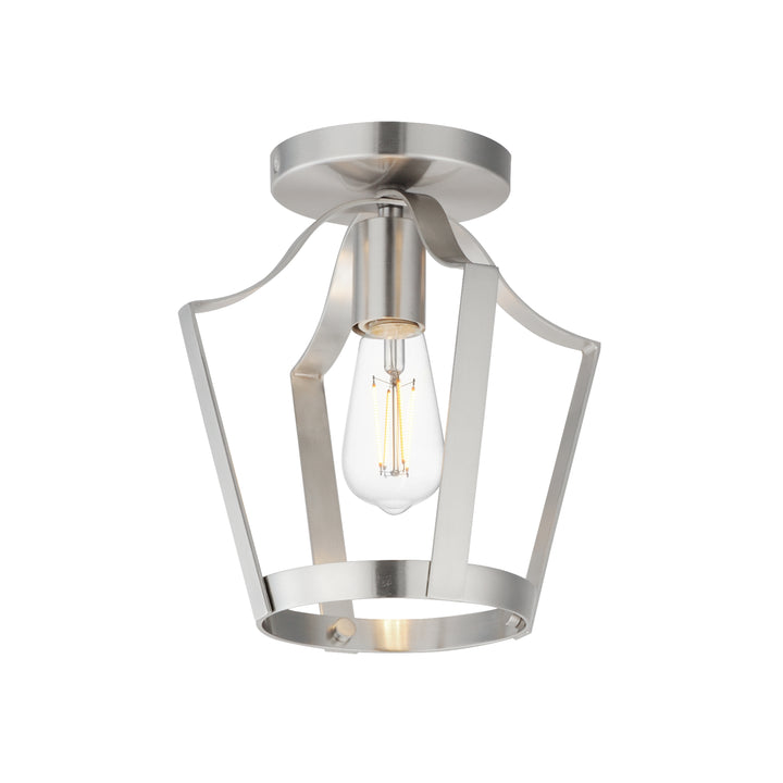 Arden Single Pendant / Semi Flush Satin Nickel