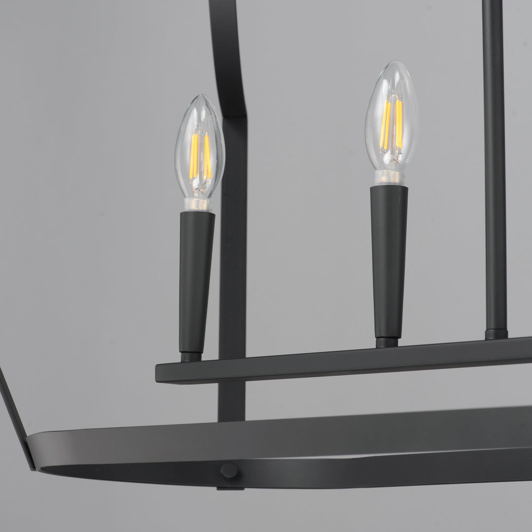 Arden 6-Light Linear Pendant Black alternate view