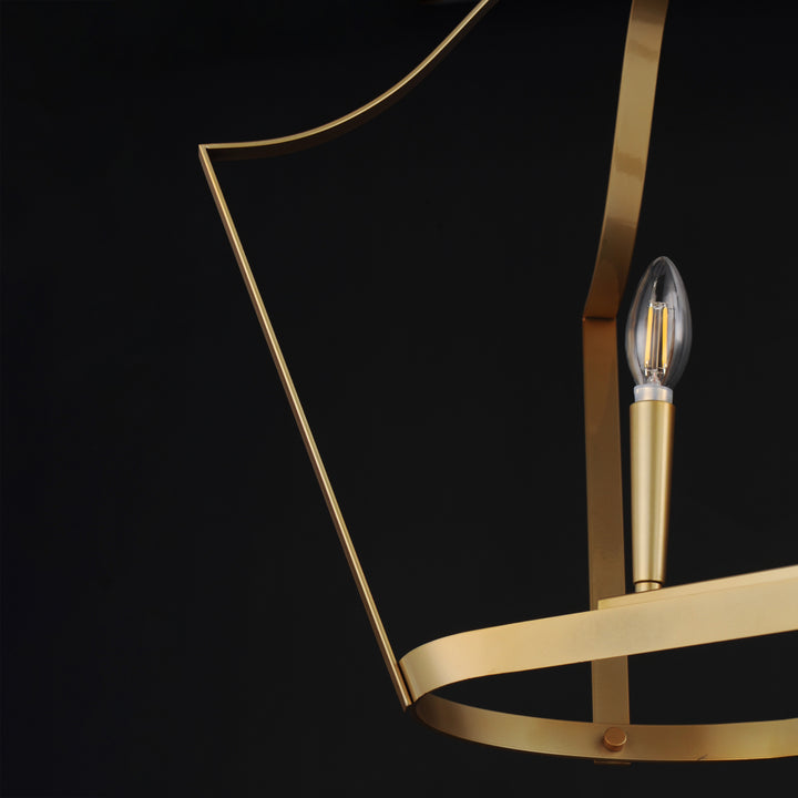 Arden 6-Light Linear Pendant Natural Aged Brass alternate view