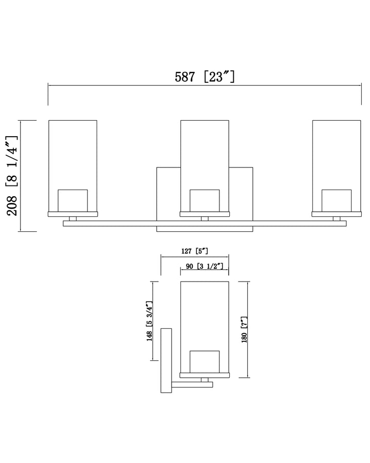 Livingston Bath Vanity dimensions diagram
