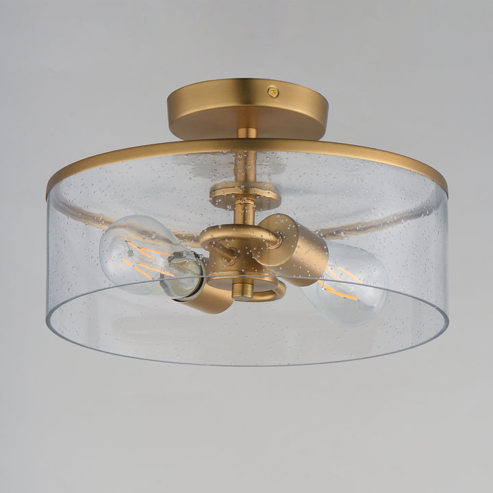 Livingston 2-Light Semi-Flush Mount Natural Aged Brass alternate view