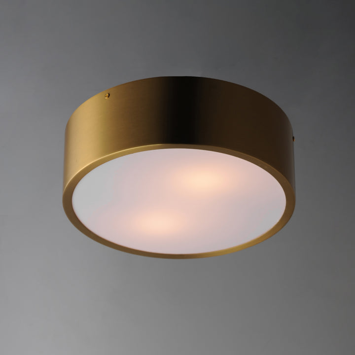 Tommy Surface Mount White / Satin Brass alternate view