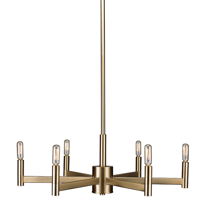 Teslin 6-Light Chandelier in Soft Gold by Russell