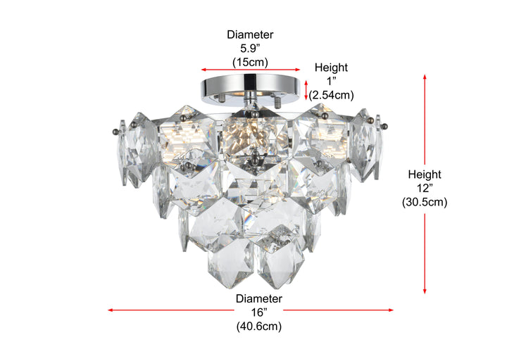 Adaline Flush Mount by Elegant - view 8