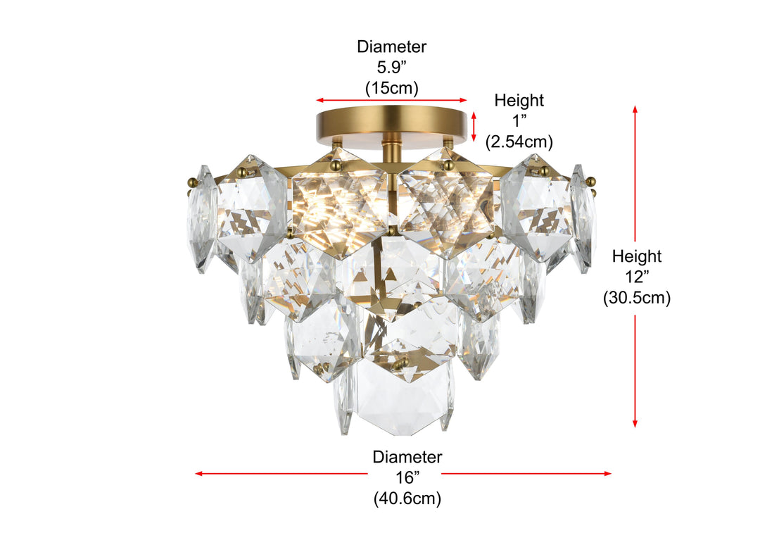 Adaline Flush Mount by Elegant - view 16
