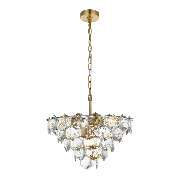 Adaline Chandelier in Satin Gold by Elegant