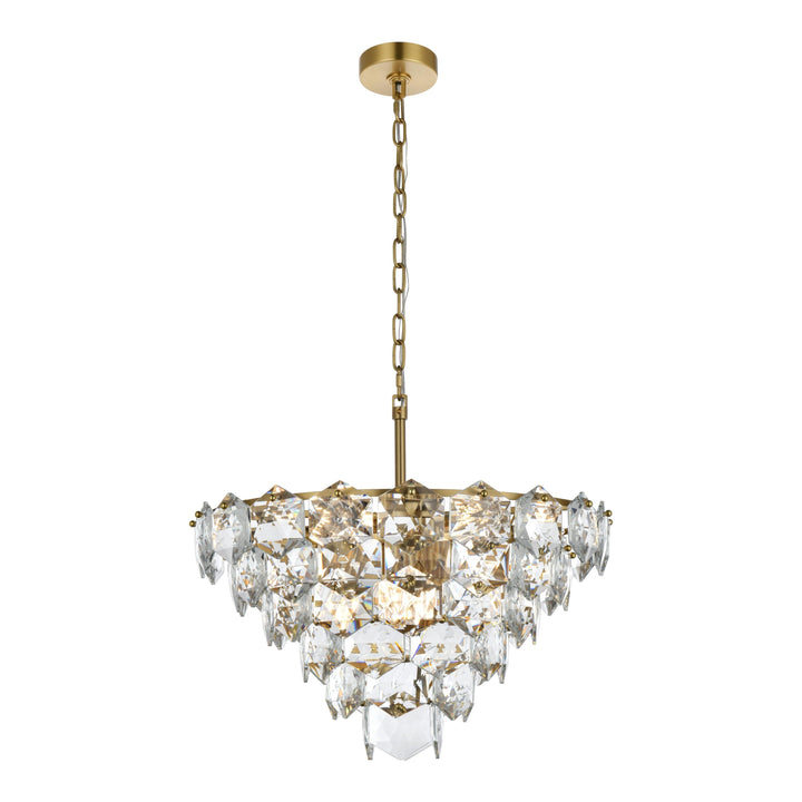Adaline Chandelier in Satin Gold by Elegant
