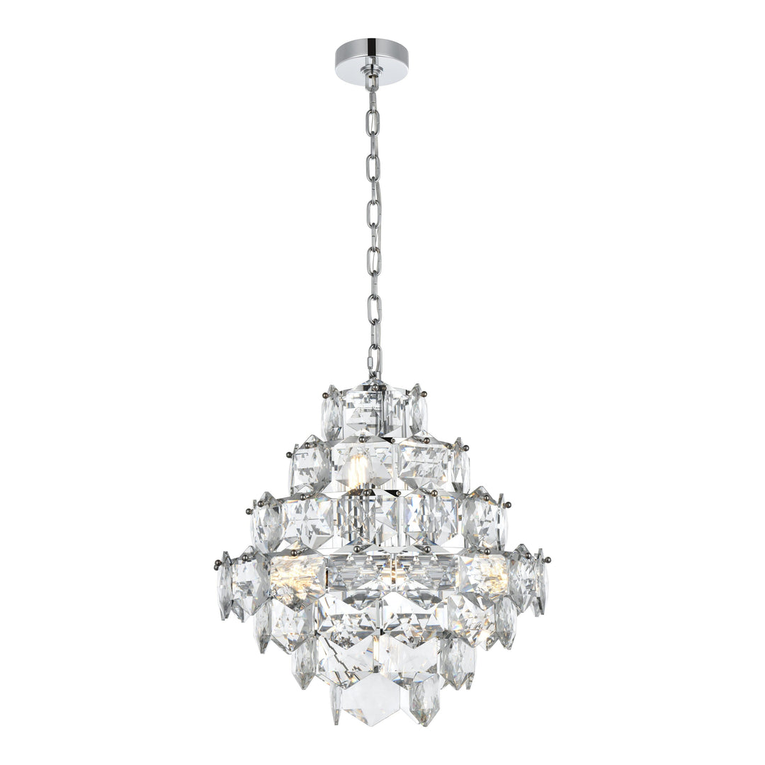 Adaline Chandelier in Chrome by Elegant
