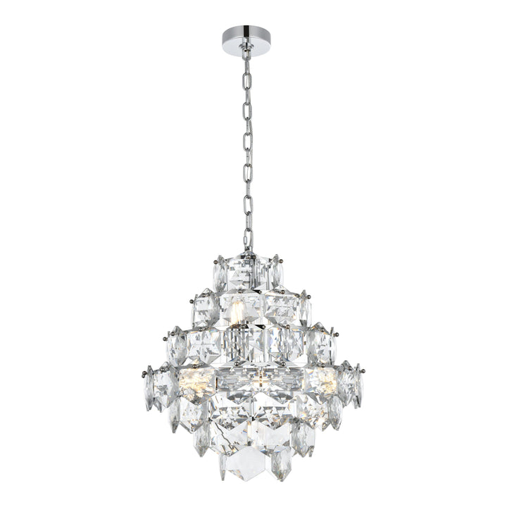 Adaline Chandelier in Chrome by Elegant