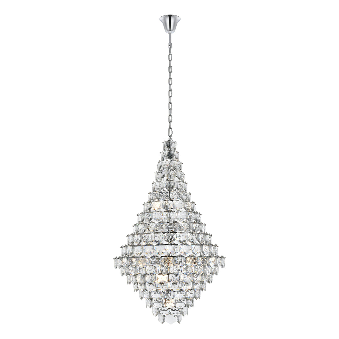 Adaline Chandelier in Chrome by Elegant