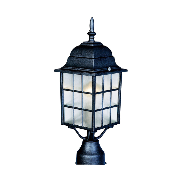 North Church 1-Light Outdoor Pole/Post Lantern Black