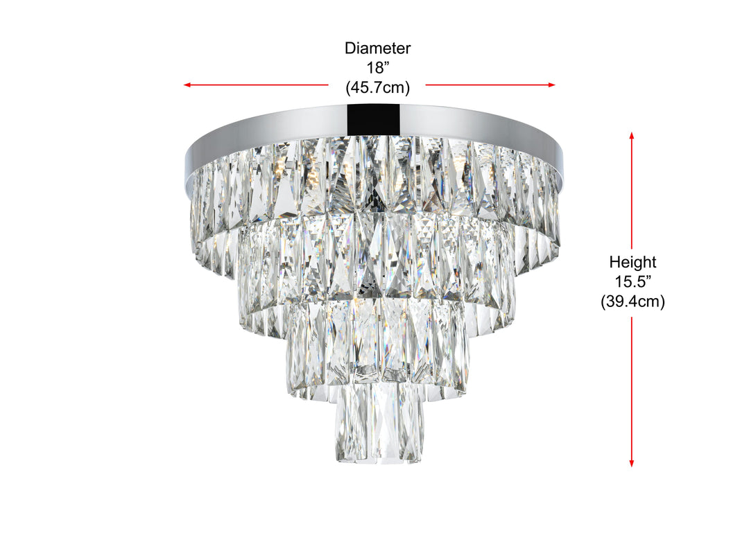 Josephine Flush Mount by Elegant - view 16
