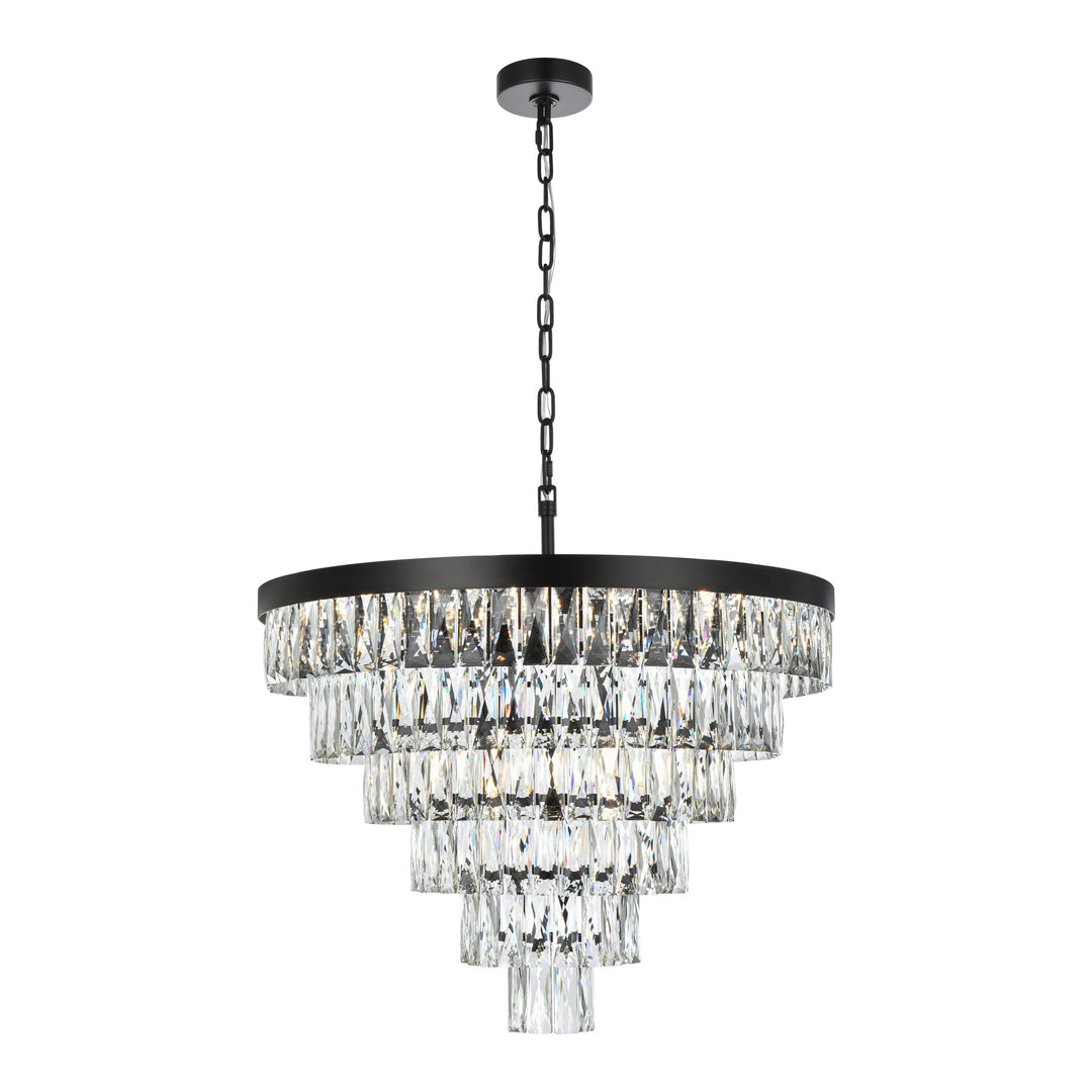 Josephine Chandelier in Black by Elegant