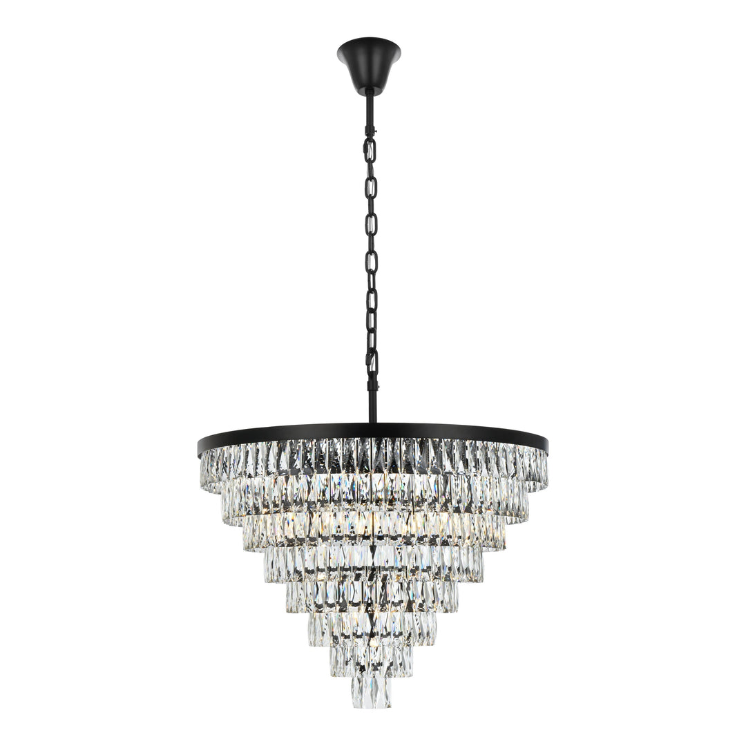 Josephine Chandelier in Black by Elegant