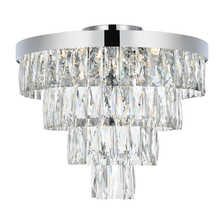 Josephine Flush Mount in Chrome by Elegant