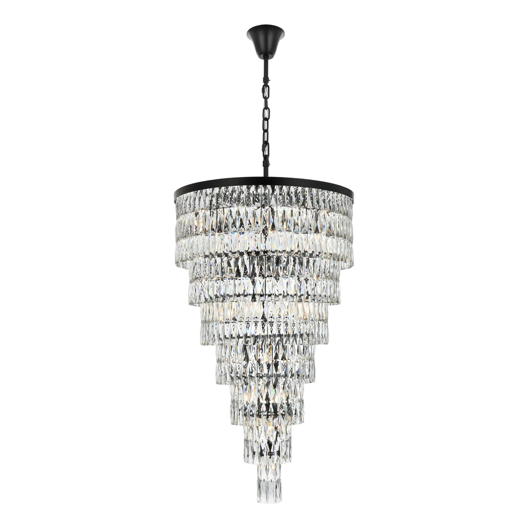 Josephine Chandelier in Black by Elegant
