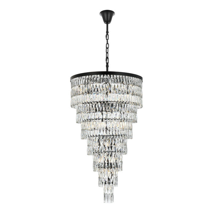Josephine Chandelier in Black by Elegant