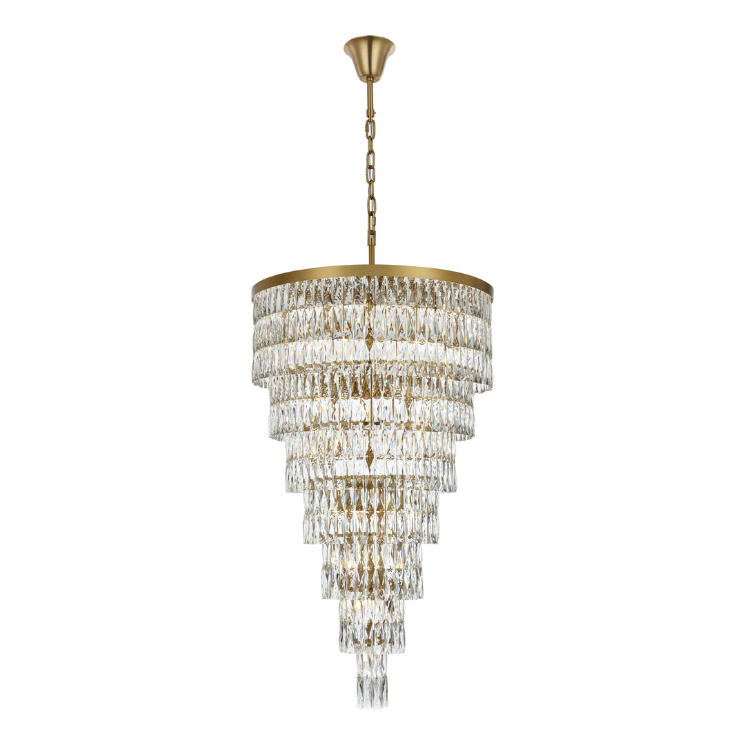 Josephine Chandelier in Satin Gold by Elegant
