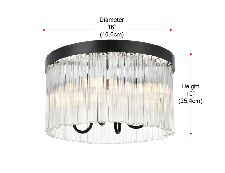 Harlow Flush Mount by Elegant - view 8