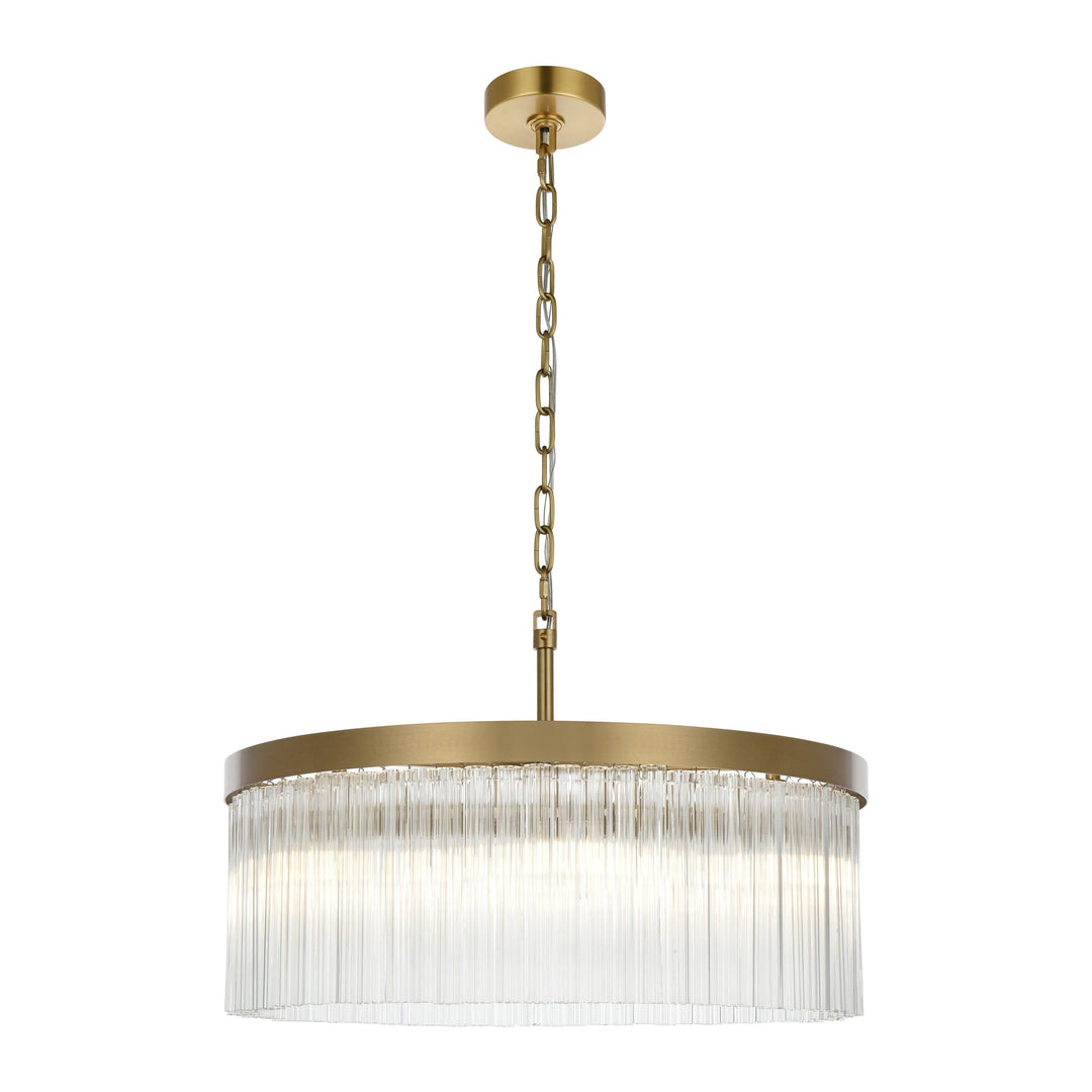 Harlow Chandelier in Satin Gold by Elegant
