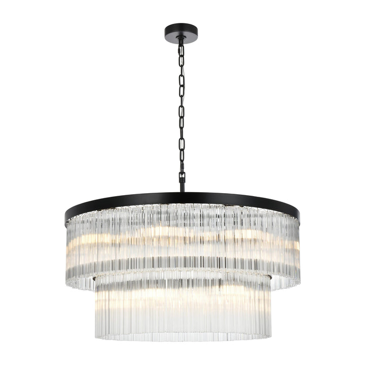 Harlow Chandelier in Black by Elegant