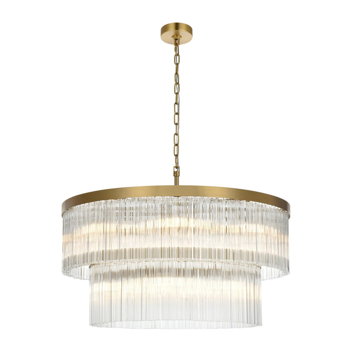 Harlow Chandelier in Satin Gold by Elegant