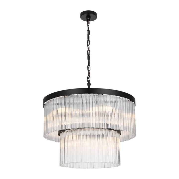 Harlow Chandelier in Black by Elegant