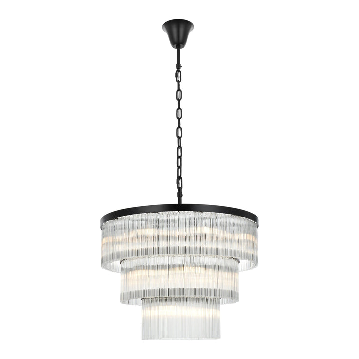 Harlow Chandelier in Black by Elegant