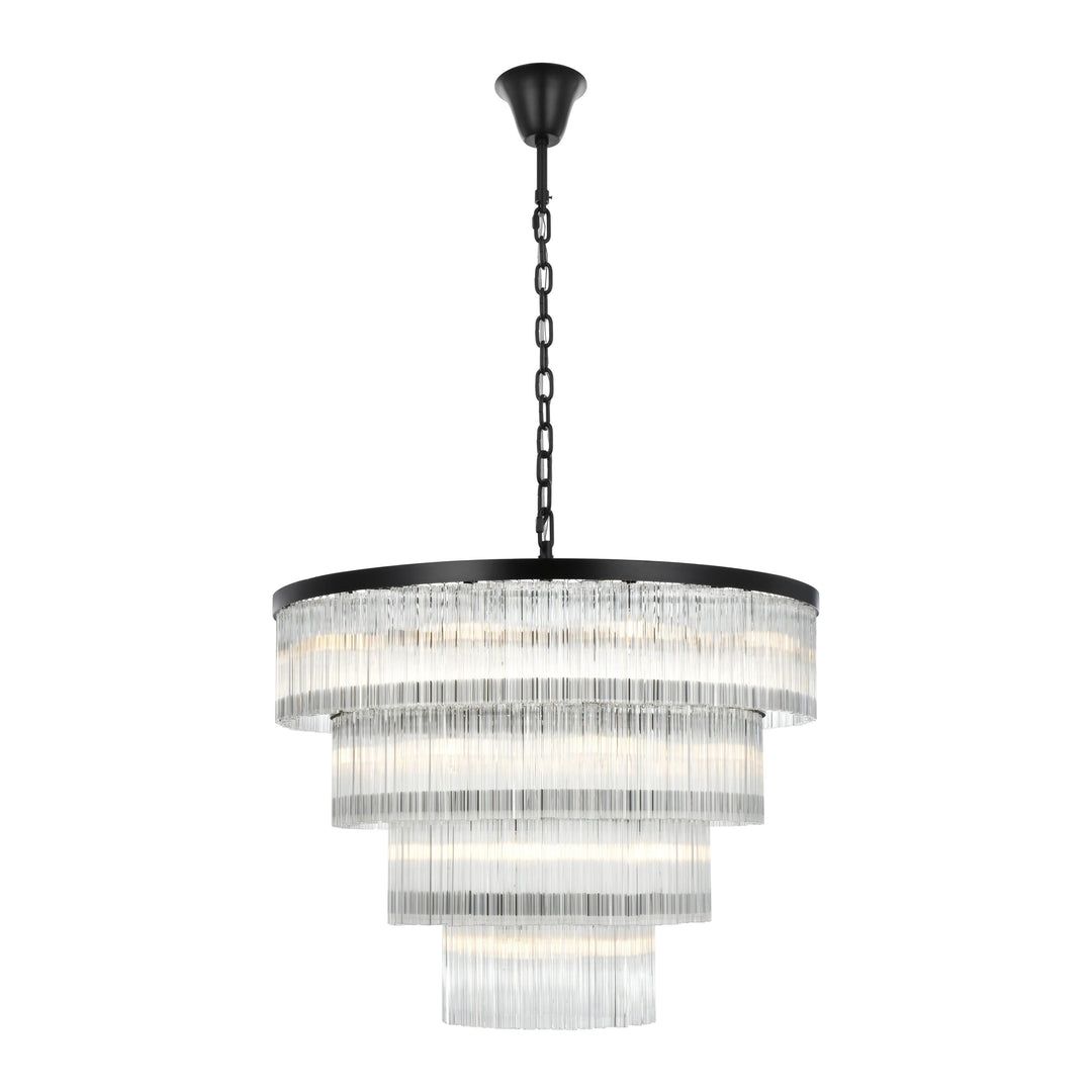Harlow Chandelier in Black by Elegant