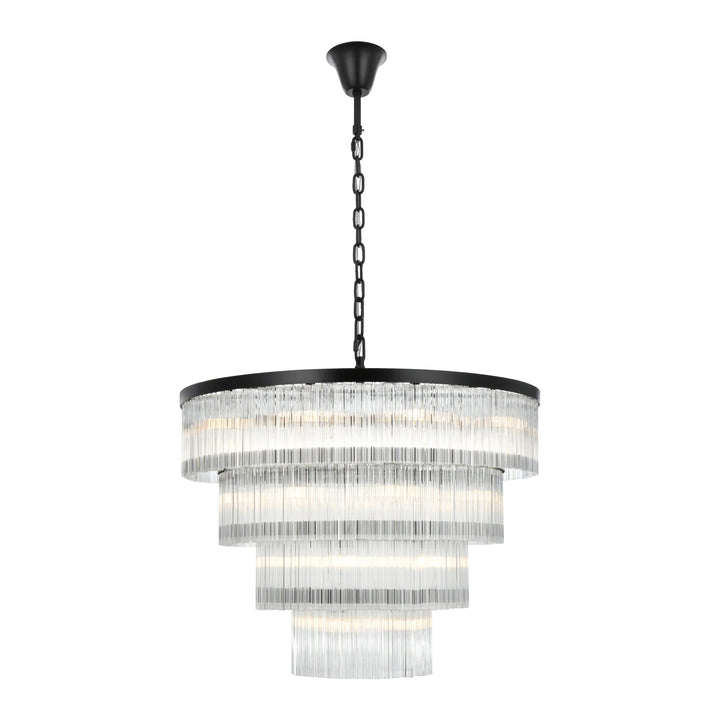 Harlow Chandelier in Black by Elegant