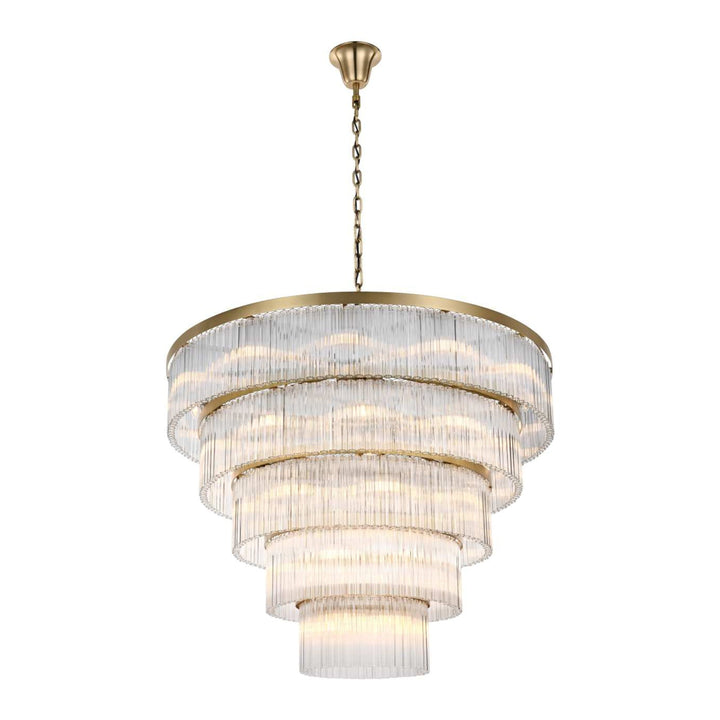 Harlow Chandelier in Satin Gold by Elegant
